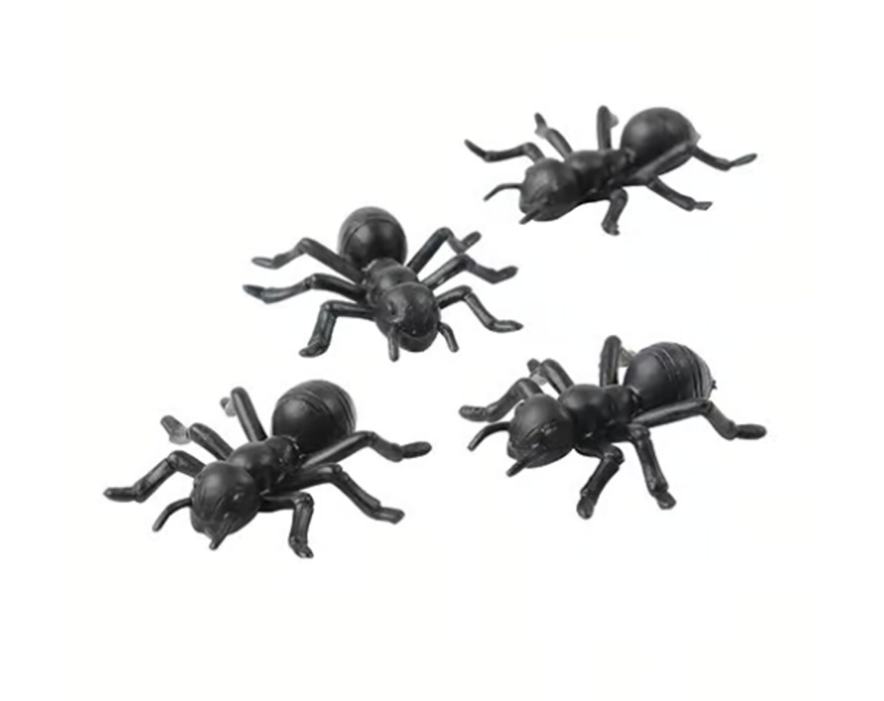 Mini Plastic Ants 1.5" – 72 Pack Black Toy Insects for Classroom, Halloween & Party Decorations